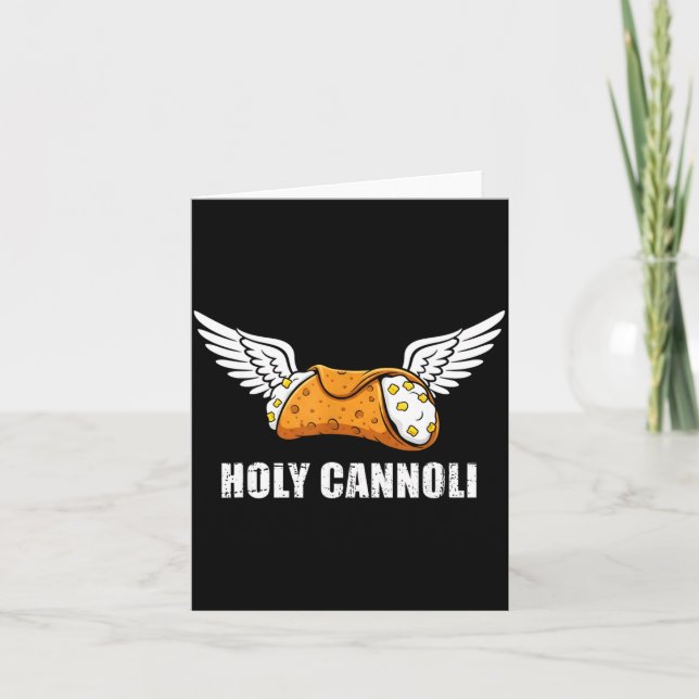 Holy Cannoli Tri-blend Funny Quote  Card (Front)