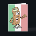 Holy Cannoli! You're 70! Funny 70th Birthday Card<br><div class="desc">Holy Cannoli! You're 70! Funny 70th Birthday Card. A great greeting card for someone turning seventy. This pastry treat is perfect for an Italian man or woman turning seventy or for anyone with a sense of humor. It features the colors of the flag of Italy.</div>