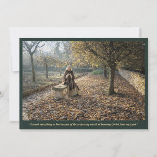 Holy Card | Saint Aldegundis in Autumn