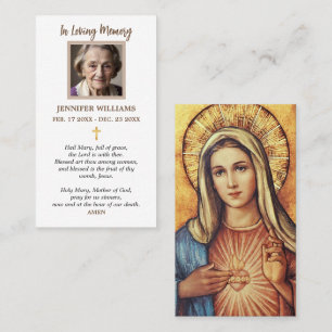 Holy Card Virgin Mary Grace Catholic Prayer Cards