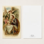 Holy Cards (Blank/Custom): St. Joseph Nativity (Front & Back)