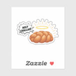 Holy Challah Hanukkah Jewish Jew Bread  Sticker<br><div class="desc">Jewish Humor,  Challah Bread Meme,  Hanukkah Funny,  Holy Challah Joke,  Jewish Holiday Bread,  Festive Judaism,  Hanukkah 2025,  Bread Lover Gift,  Jewish Bakery Humor,  Challah Appreciation</div>