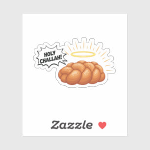 Holy Challah Hanukkah Jewish Jew Bread Sticker