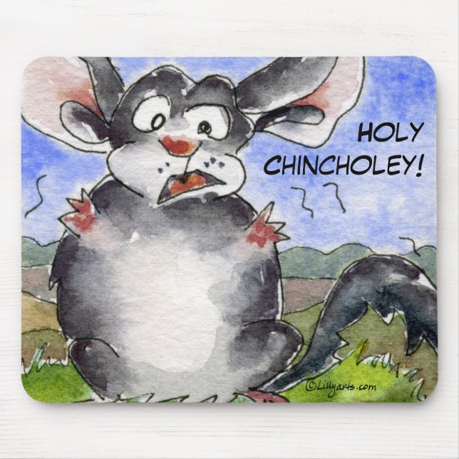 Holy Chincholey Chinchilla Mousepad (Front)