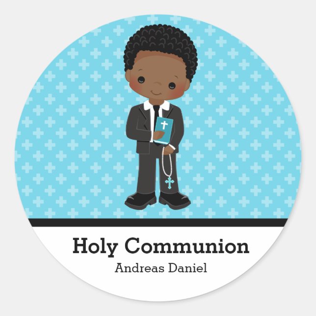 Holy Communion Classic Round Sticker (Front)