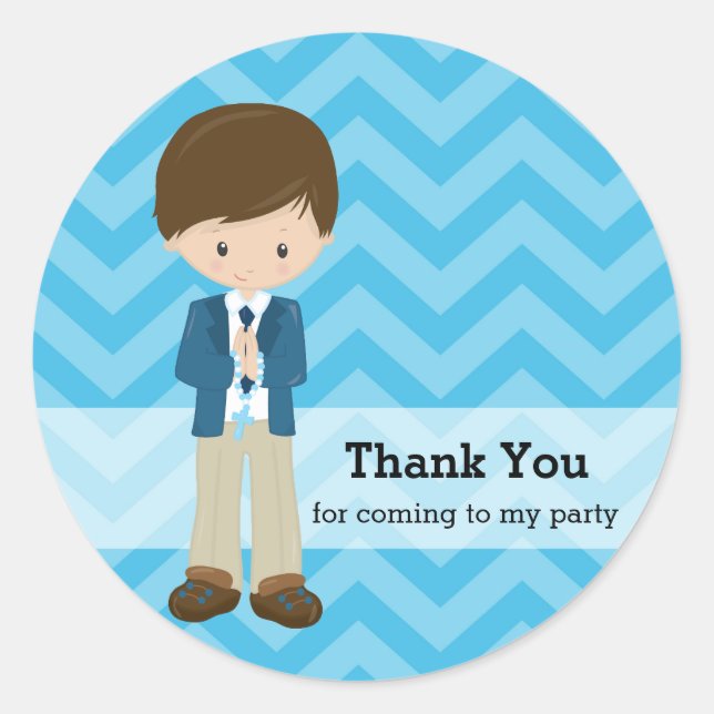 Holy Communion Classic Round Sticker (Front)