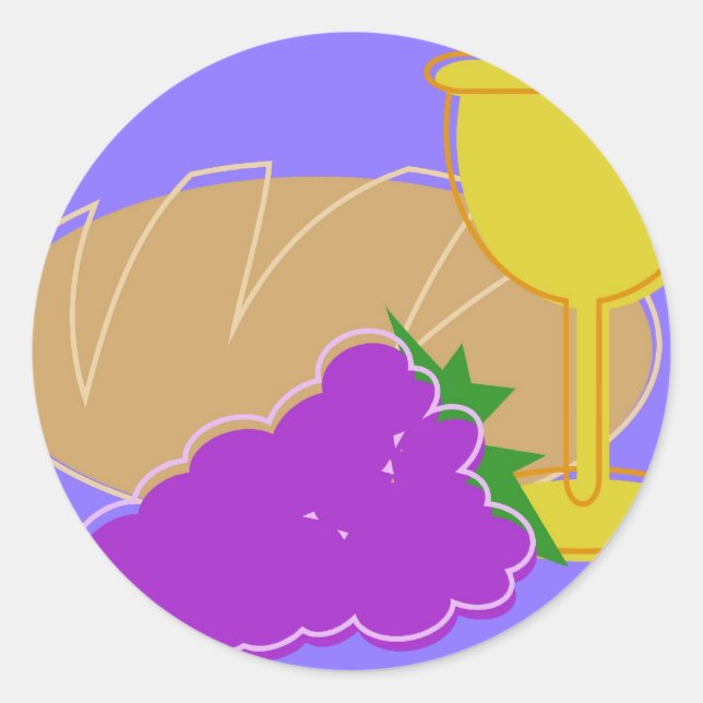 Holy Communion Classic Round Sticker (Front)