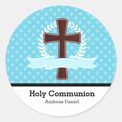 Holy Communion Classic Round Sticker