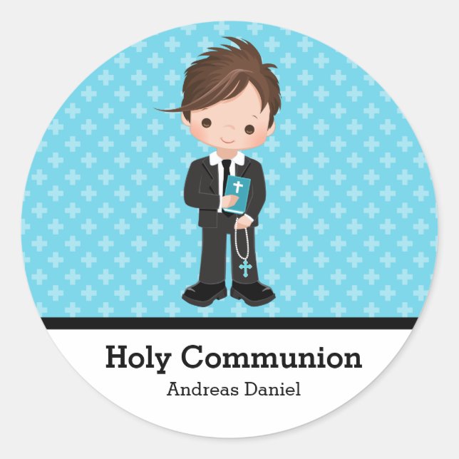 Holy Communion Classic Round Sticker (Front)