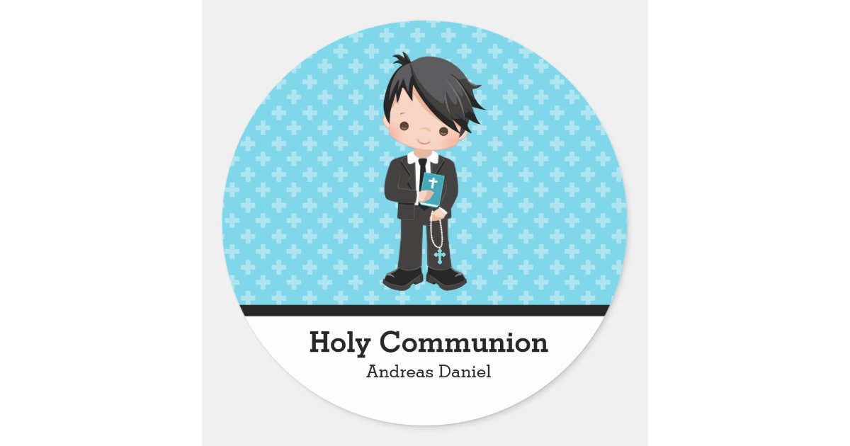 Holy Communion Classic Round Sticker 