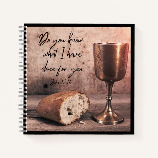 Holy communion, dove,  notebook (Front)