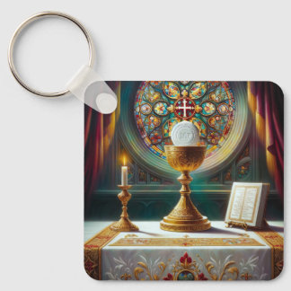 Holy Communion-Eucharist Catholic Christian Keychain