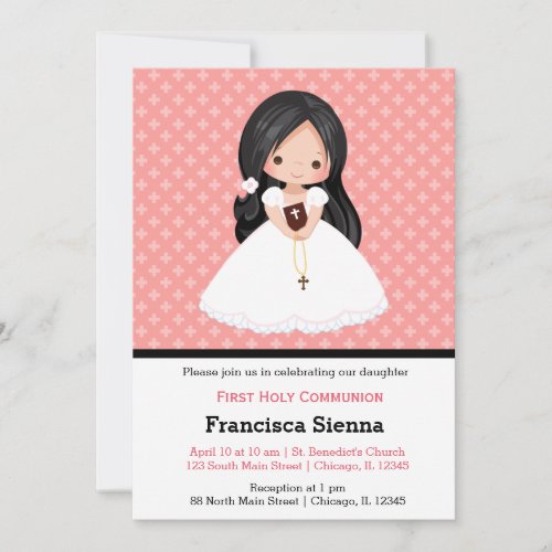 Holy Communion girl Invitation