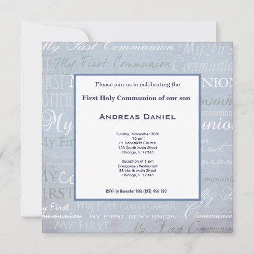 Holy Communion Invites