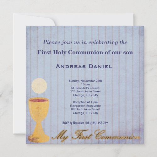 Holy Communion Personalized Invitations