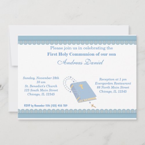 Holy Communion Custom Invite
