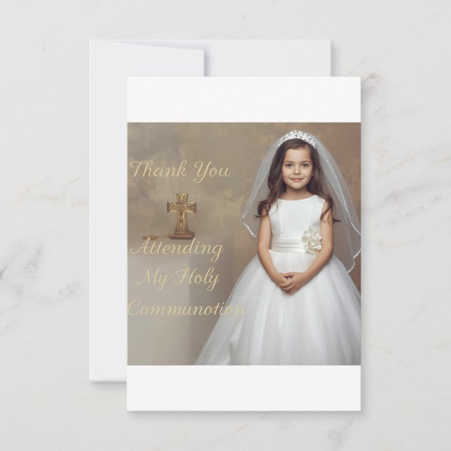 Holy Communion Thank you card  (Front)