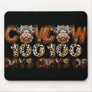 Holy Cow 100 Days Of School 100th Day Girls Kids T Mouse Pad