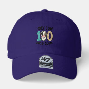 Holy Cow 100 Days of School Vintage Cow Shirt Desi 47 Brand Hat