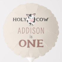 Holy Cow 1st  Birthday Farm Animal Party Balloon