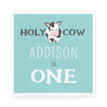 Holy Cow 1st Birthday Farm Animal Party  Napkins