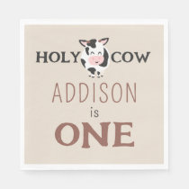 Holy Cow 1st Birthday Farm Animal Party  Napkins