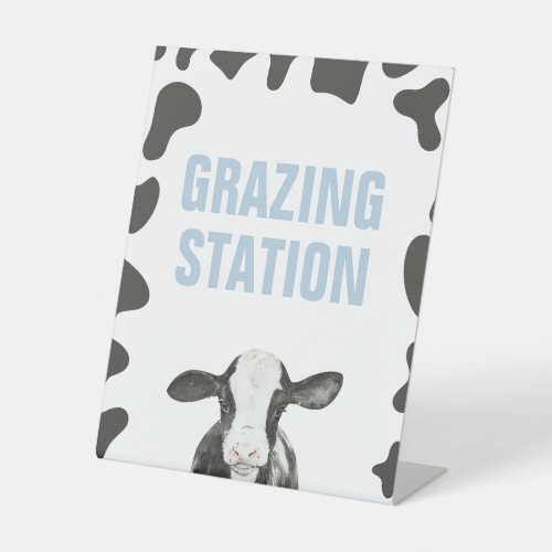 Holy Cow 1st Birthday Grazing Station Food Sign