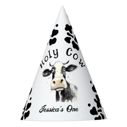 Holy Cow 1st Birthday  Party Hat