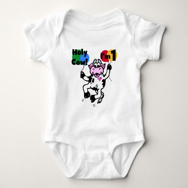 Holy Cow 1st Birthday Tshirts and Gifts (Front)