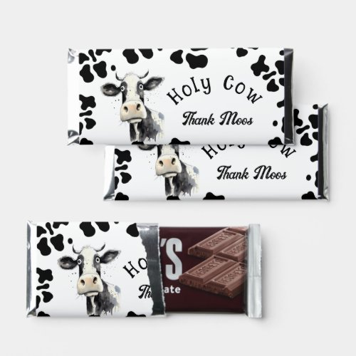 Holy Cow 1st Birthday Watercolor Hershey Bar Favors
