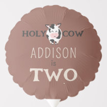 Holy Cow 2nd Birthday Farm Animal Party Balloon