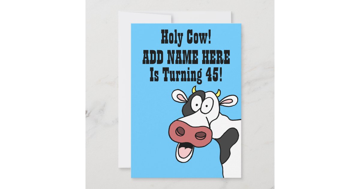 Holy Cow! - Birthday Card