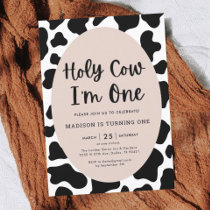 Holy Cow, A Baby Cow Baby Shower  Invitation