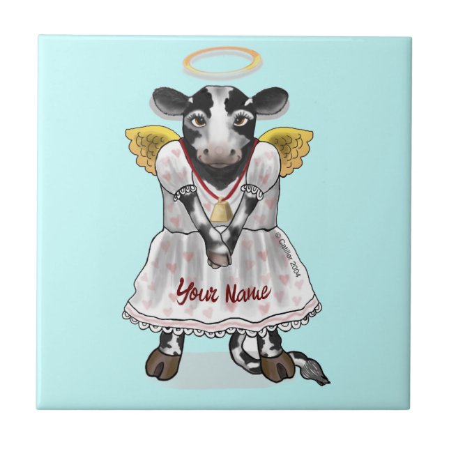 Holy Cow  Angel   Ceramic Tile (Front)