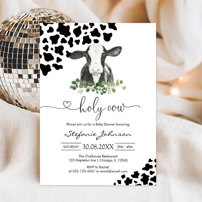 Holy Cow Baby Shower Invitation (Creator Uploaded)