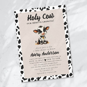 Holy Cow Baby Shower Invitation