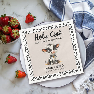 Holy Cow Baby Shower Napkins