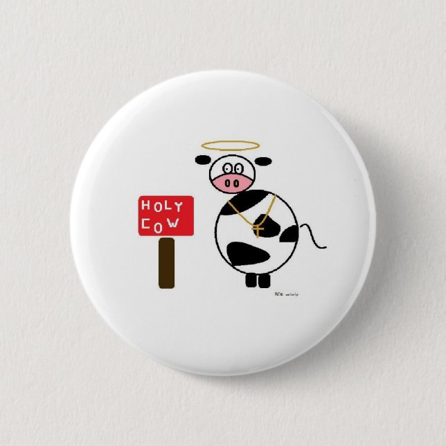Holy Cow badge Button (Front)