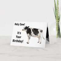 Holy Cow! Birthday Card! Card