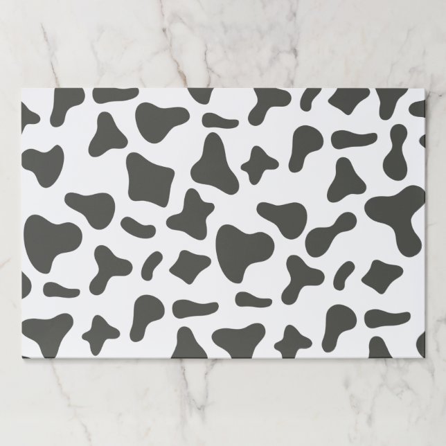Holy Cow Birthday Cow Print Paper Placemats (Front)