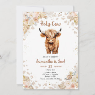 Holy Cow Birthday Invitation