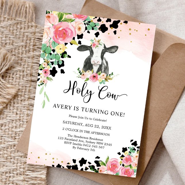 Holy Cow Birthday Invitation (Creator Uploaded)