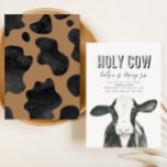 Holy Cow Birthday Invitation | Cow Party<br><div class="desc">Holy Cow Birthday Party Invitation
Ready to be personalized by you!</div>