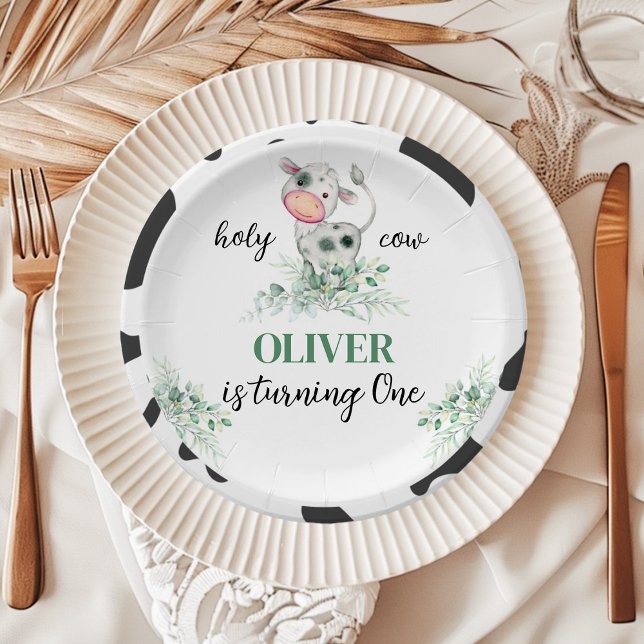Holy Cow Birthday Paper Plates (Creator Uploaded)