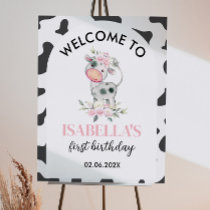 Holy Cow Birthday Party Welcome Sign