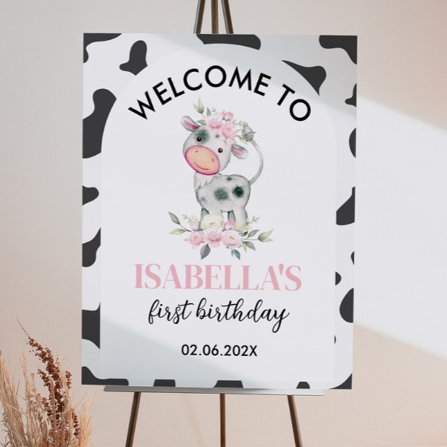 Holy Cow Birthday Party Welcome Sign (Creator Uploaded)
