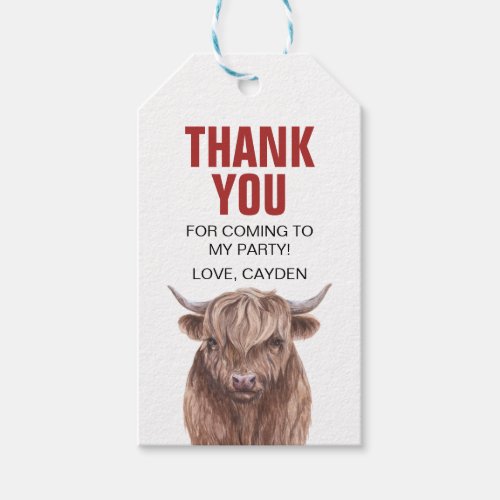 Holy Cow Birthday Thank You Cards Gift Tags