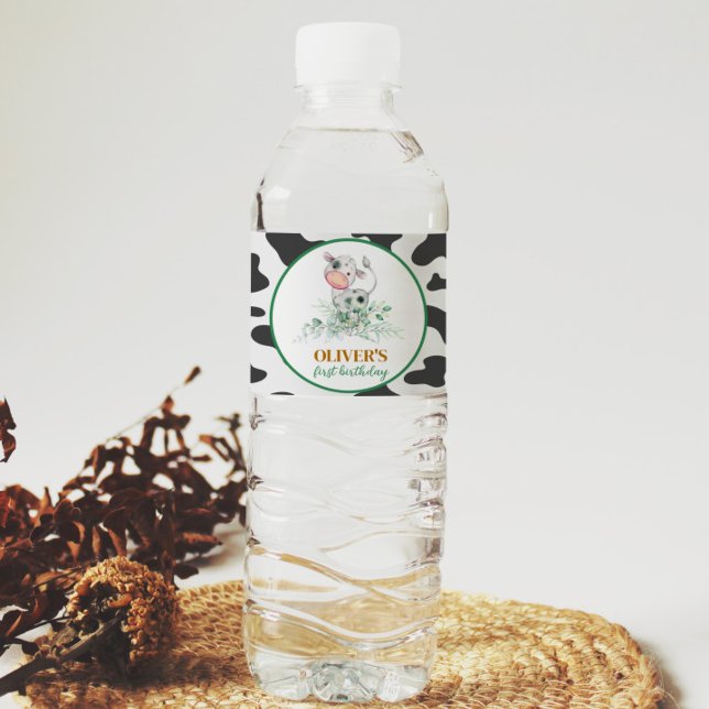 Holy Cow Birthday Water Bottle Label (Creator Uploaded)
