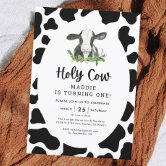 Cute Holy Cow! with Glasses | Magnet