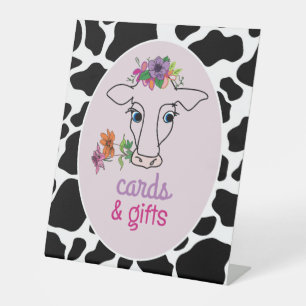 Holy Cow Cards and Gifts Pedestal Sign